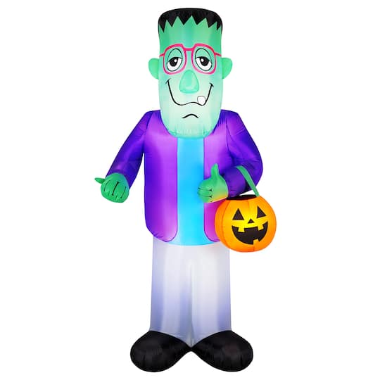 7ft. Inflatable Halloween Light Up Trick-or-Treat Monster